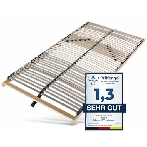 Sleepneo Lattenrost 80x200, 42 Latten, Ergonomischer 7-Zonen-Lattenrost 80 x 200 cm aus Buchenholz, Selbstmontage, hohe Traglast bis 150Kg Sleepneo Lattenrost 80x200, 42 Latten, Ergonomischer 7-Zonen-Lattenrost 80 x 200 cm aus Buchenholz, Selbstmontage, hohe Traglast bis 150Kg von Sleepneo
