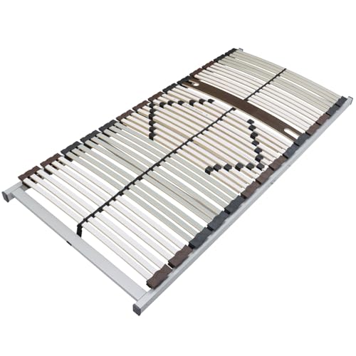 Sleepneo Lattenrost 90x200 cm fertig montiert Traglast 200 kg 40 Latten 7-Zonen Birkenschichtholz Mittelgurt Härteverstellung Made in Germany von Sleepneo