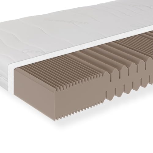 Sleepneo Matratze 140x200, Härtegrad H5, Höhe 18cm, 7 Zonen Kaltschaummatratze 140x200 cm, Antibakterieller Active Greenfirst Bezug ideal für Allergiker, waschbar mit 4-seitigem Reißverschluss Sleepneo Matratze 140x200, Härtegrad H5, Höhe 18cm, 7 Zonen Kaltschaummatratze 140x200 cm, Antibakterieller Active Greenfirst Bezug ideal für Allergiker, waschbar mit 4-seitigem Reißverschluss von Sleepneo