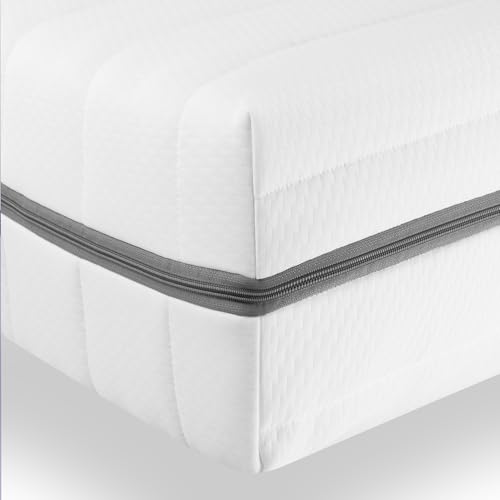 Sleepneo - Orthopädische 7 Zonen Matratze 90x190 - Höhe ca. 18cm - Härtegrad H3 & H4 - Kaltschaummatratze ergonomisch stützend - Oeko TEX & CertiPUR Zertifiziert von Sleepneo