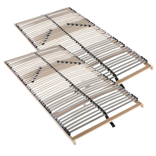 Stabiler Lattenrost 180x200, Lattenrahmen aus Buche, 42 Latten, 7 Komfortzonen, Federholzrahmen Made in Germany, Lattenrost 180 x 200 cm starr, hohe Traglast bis 150Kg von Sleepneo