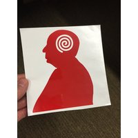 Alfred Hitchcock Silhouette Und Film Vertigo Vinyl Aufkleber von SleepoverTradingCo