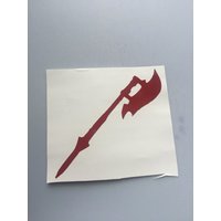 Buffy Der Vampir Slayer Scythe Für Die Auserwählte Eine Vinyl-Aufkleber Aufkleber von SleepoverTradingCo