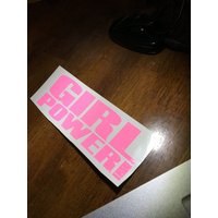 Spice Girls Girl Power Logo Rosa Glitzer Vinyl Aufkleber von SleepoverTradingCo