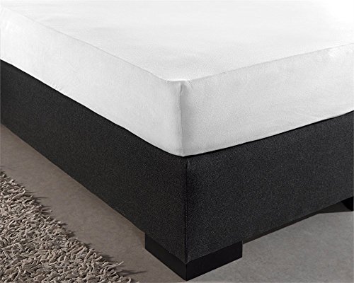 Sleeptime Spannbettlaken 100% Baumwolle - Bettlaken fur Standard Matratzen bis 30cm - Feuchtigkeit absorbierend und temperaturausgleichend - Weiß - 180 x 200 cm von Sleeptime