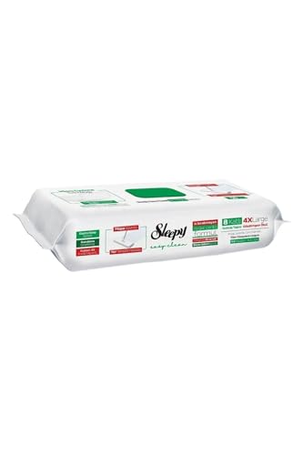 Sleepy Easy Clean White Soap Additive Mopa Compatible Boden-Reinigungstuch 6X50 (300 Blatt) von Sleepy