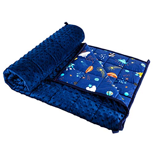 Sleepymoon Gewichtsdecke Therapiedecke Schwere Decke für Besseren Schlaf Stressabbau und Angstzustände Weighted Blanket Beschwerte Decke (Galaxie, 100 * 150cm-2kg) von Sleepymoon