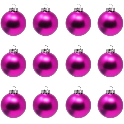 Sleetly 12 Stück lila Ornamente für Weihnachtsbaum, bruchsichere 8 cm Kugeln, sortiert, 2 Sets Sleetly 12 Stück lila Ornamente für Weihnachtsbaum, bruchsichere 8 cm Kugeln, sortiert, 2 Sets von Sleetly