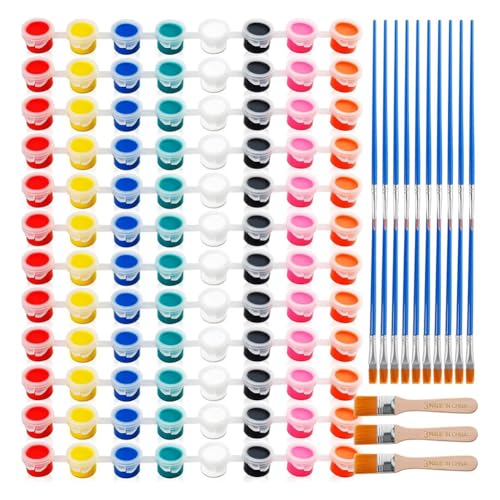 Sliccoom Waschbare Mini -Acryl -Farbkits, 20 Pack, für Kunsthandwerk und Geburtstagsfeier DIY -Projekte zu Hause von Sliccoom