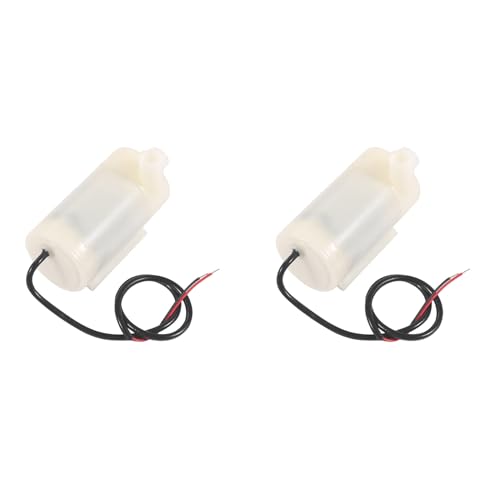 Slicooken 2X DC-Motor Wasserpumpe Mikro-Tauchpumpe 3V 5V Stummschaltung mit USB-Kabel Springbrunnenpumpe Motor Wasserpumpe von Slicooken