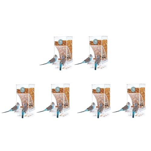 Slicooken 6 St¡§1ck Vogelfutterspender Vogelfutterk?fig Transparent Sittich Saatbeh?lter Futterspender Slicooken 6 St¡§1ck Vogelfutterspender Vogelfutterk?fig Transparent Sittich Saatbeh?lter Futterspender von Slicooken