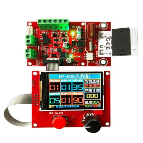 Slicooken 9-12V AC 12W -D08 Spot Schweißer-Controller Pneumatische Farbe LCD Display Multi-Point-Personalisierung Neu von Slicooken
