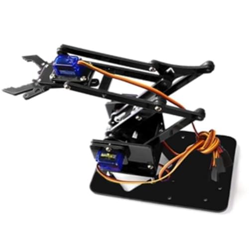 Slicooken Roboterarm DIY Teile Lernset Acryl Maker Kit Einzelklaue Mechanischer Arm mit Servo von Slicooken