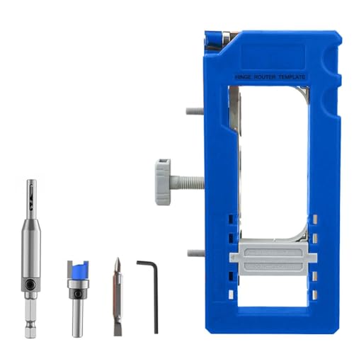 Slicooken Türscharnierinstallations -Kit Einstellbarer Türscharnier -Jig -Kit Passt zu 90 Grad Angles und Türscharnieren mit Scharnier -Quadrat von Slicooken