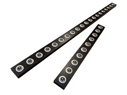 Kugelrollenschiene Rollenbahn Transportrollbahn Förderbahn Kugeltisch 50mm Teilung (Bahnlänge 100 CM) von Slidix