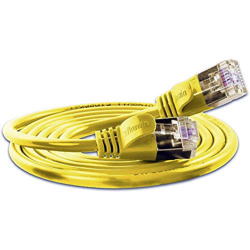 Slim Wirewin PKW-LIGHT-STP-K6 1.0 GE RJ45 Netzwerkkabel, Patchkabel CAT 6 U/FTP 1.00m Gelb 1St. von Slim Wirewin