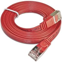 Slim Wirewin PKW-STP-SLIM-KAT6 3.0 RT RJ45 Netzwerkkabel, Patchkabel CAT 6 U/FTP 3.00m Rot flach 1St von Slim Wirewin