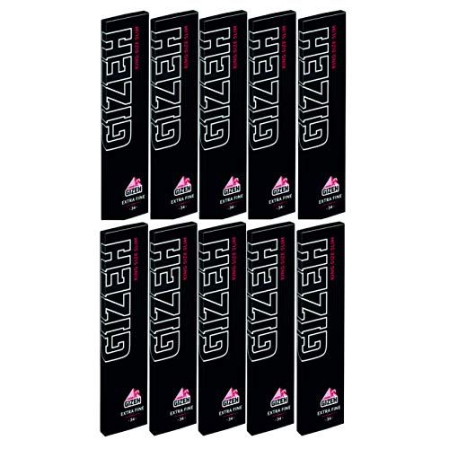 Slim 10 x Gizeh King Size Papers Extra Fine 10 x 34 Blatt von Slim