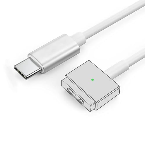 SlimQ USB C Magnetadapter USB C zu 2 T-Tip Kabel 1.8m PD 60W 85W 100W Schnellladung, kompatibel mit älteren MacBook Pro Modellen ab dem Jahr 2012 (1.8m nur für MacBook Pro) von SlimQ