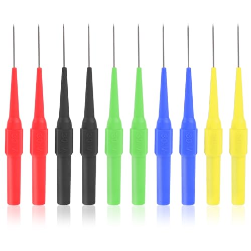 10 Stück 0,7 mm Multimeter Prüfspitzenstifte Testsonde Isolierung Prüfsonde Messleitung Sonde Isolationspiercing Probe für Bananenstecker Autotester 10 Stück 0,7 mm Multimeter Prüfspitzenstifte Testsonde Isolierung Prüfsonde Messleitung Sonde Isolationspiercing Probe für Bananenstecker Autotester von Sliverdew
