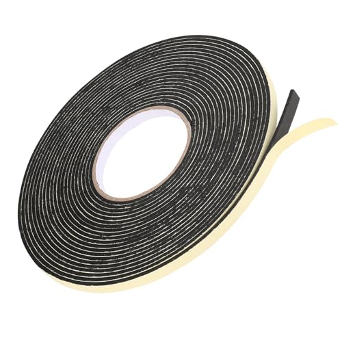 Dichtungsband Selbstklebend für Türen Fenster, 10mm(B) x 2mm(D)/15m Schaumstoff klebeband Gummidichtung Gegen Kalte Zugluft/Anti-Kollision/Schalldichter/Wasserdichter/Staubdicht von Sliverdew