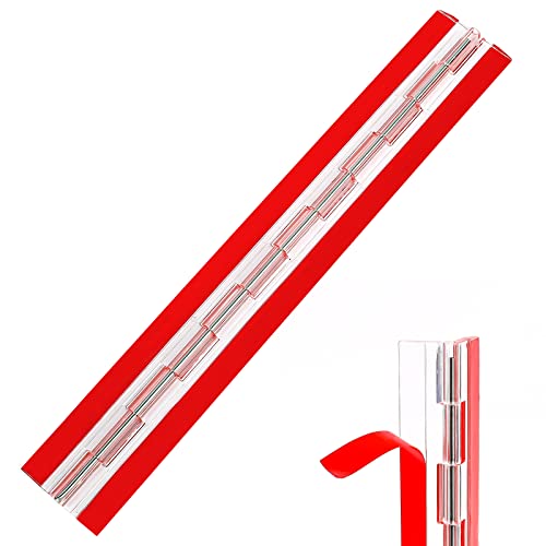 Scharnier Klar Acryl Scharniere Transparent Kunststoff Klavierscharnier Selbstklebend klappbar scharniere Werkzeuge Schrank Schublade Möbel DIY Aquarium 300x45mm von Sliverdew