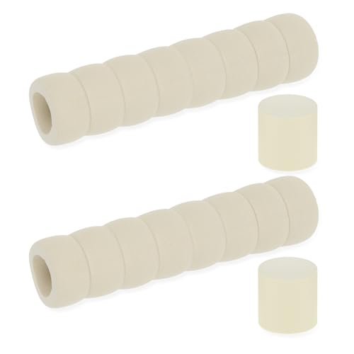 Sliverdew 2 Stück Türklinkenpuffer, Türgriff-Schutz, Beige Türgriff Stopper Schaumstoff Griff-Abdeckungen Wandschutz Türklinke Türschutz für Zimmertüren und Wänden von Sliverdew