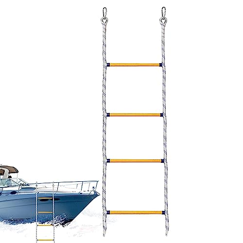 4 Stufen Bootsleiter Marine-Strickleiter, Tragbare Bootsseilleiter,Bootsseilleiter, Yachtzubehör Für Boot Abnehmbar Für Schlauchboot Kajak Motorboot Kanufahren 4 Stufen Bootsleiter Marine-Strickleiter, Tragbare Bootsseilleiter,Bootsseilleiter, Yachtzubehör Für Boot Abnehmbar Für Schlauchboot Kajak Motorboot Kanufahren von Sloane