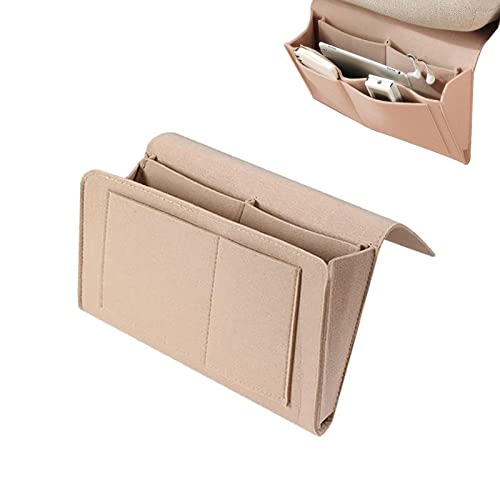 Aufbewahrungstasche mit Taschen zum Aufhängen - Bedside Hanging Storage Bag Holder,Magazin, Buch, Telefon, Tablet, Kabel, Fernbedienung und Wasserflaschenhalter für Zuhause, Wohnheim, Bett von Sloane