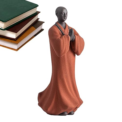 Buddha-Statue | Mönch Figur Dekoration - Kleine Mönchsfigur, Automobil-Dekoration für Schlafzimmer, Esszimmer, Bücherregal, Wohnzimmer, Arbeitszimmer von Sloane