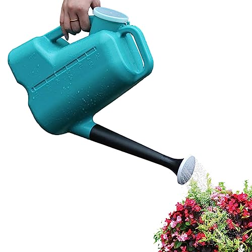 Gießkanne für den Außenbereich | Blumengießkanne für Pflanzen im Freien - Mit Deckel, Gartengießkanne, Duschauslauf, Gallonengießkanne, 5 l, Langer Auslauf von Sloane