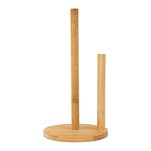 Holz-Papierturmständer,Küchenrollenhalter,Papierrollenhalter stehend Kitchen Rollenhalter aus Holz, mit Rutschfester Basis, für Küche, Schlafzimmer, Badezimmer von Sloane