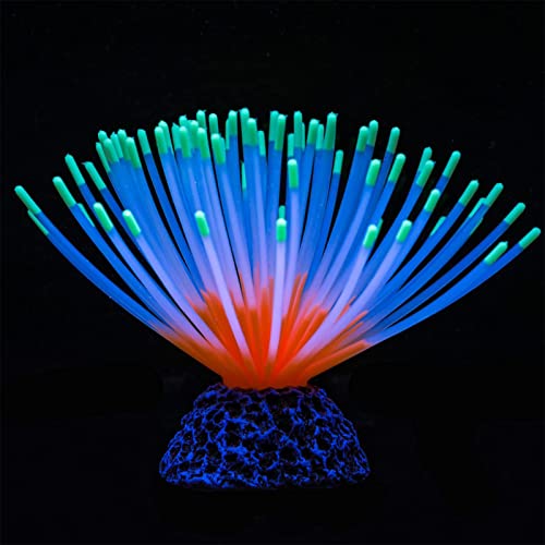Sloane Aquarienpflanzen, Aquarium Irisierende Silikon-Seeigel-Kugel imitativ, Dekorative künstliche Korallenornamente, die im Licht leuchten, weiche Aquariendekoration mit Stabiler Basis für Aquarien Sloane Aquarienpflanzen, Aquarium Irisierende Silikon-Seeigel-Kugel imitativ, Dekorative künstliche Korallenornamente, die im Licht leuchten, weiche Aquariendekoration mit Stabiler Basis für Aquarien von Sloane