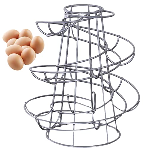 Sloane Eierspender,Eierspirale Design,Eier Aufbewahrungsorganisator Display Halter,Freistehender kabelgebundener Arbeitsplatten-Eierhalter für frische Eier, hält 12-18 Eier für Küche, Restaurant Sloane Eierspender,Eierspirale Design,Eier Aufbewahrungsorganisator Display Halter,Freistehender kabelgebundener Arbeitsplatten-Eierhalter für frische Eier, hält 12-18 Eier für Küche, Restaurant von Sloane
