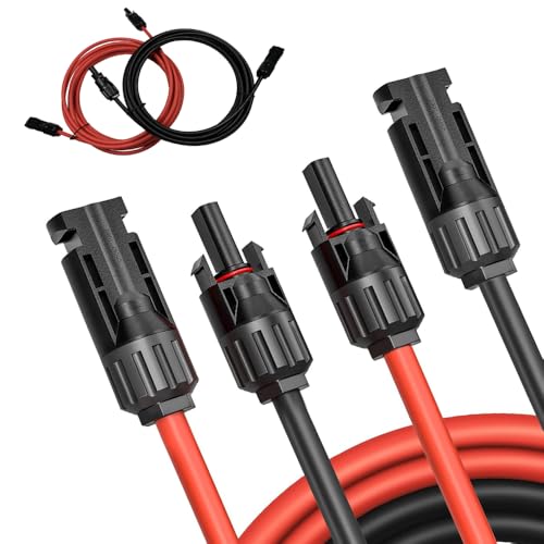 Sayhome Solarkabel 6mm2 1m, 1500V Solar Verlängerungskabel mit IP68 Wasserdicht Solar Stecker, für Photovoltaik Montage von Slocable