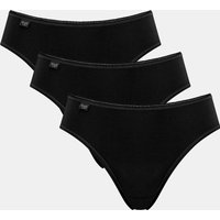 sloggi Jazz-Pants Slips "24/7 Cotton Tai C3P", (3er Pack), Elastikbund mit Spitze, Flache Nähte von Sloggi