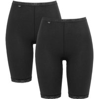 sloggi Lange Unterhose "Basic+" 2er Pack, Spitzenbesatz, weiche Nähte, Baumwollmischung von Sloggi