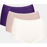 sloggi Maxislip "Basic+", (3er Pack), Baumwollmischung, weiche Nähte, Single Jersey von Sloggi