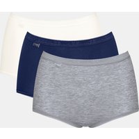 sloggi Maxislip "Basic+", (3er Pack), Baumwollmischung, weiche Nähte, Single Jersey von Sloggi