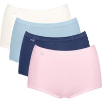 sloggi Maxislip "Basic+" 4er Pack, Baumwollmischung, weiche Nähte, hohe Taille, elastisch von Sloggi