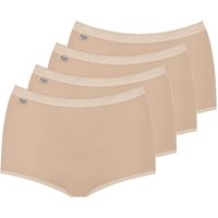 sloggi Maxislip "Basic+", (4er Pack), weiche Nähte, Baumwollmischung, elastischer Bund, Single Jersey von Sloggi