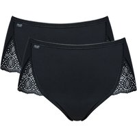 sloggi Maxislip "Pure Sense Luxe", (2er Pack), feminine Spitze, Microfaser, hoch geschnitten von Sloggi