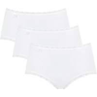 sloggi Midislip "24/7 Cotton Lace", (3er Pack), mit zarter Spitze, Baumwollmischung. blickdicht, hüftiger Schnitt von Sloggi