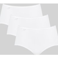 sloggi Midislip "24/7 Cotton Midi C3P", (3er Pack), Elastikbund mit Spitze, blickdicht, weiche Baumwollmischung von Sloggi
