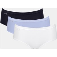 sloggi Midislip "Basic+", (3er Pack), Baumwollmix, klassischer Stil, mittelhoher Bund, Softnähte von Sloggi
