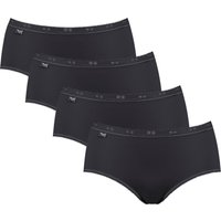 sloggi Midislip "Basic+", (4er Pack), perfekter Sitz, feminin, Baumwollmischung, Single Jersey, weich von Sloggi