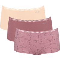 sloggi Panty "GO Crush Short C3P", (3er Pack), mit Spitzendetails von Sloggi