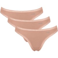 sloggi String "GO Crush" 3er Pack, mit Spitzendetails, uni, gemustert von Sloggi