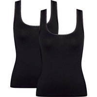 sloggi Unterhemd "GO Tank Top C2P", (2 St., 2er Pack), zarte Spitzendetails von Sloggi
