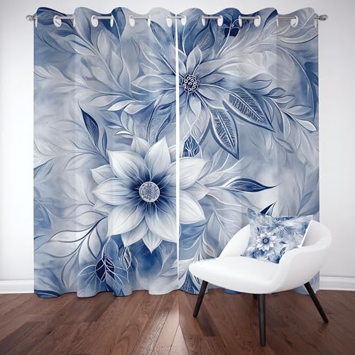 Slojtdd Abstrakte Floral Verdunklungsvorhang ösen,Natur Art Blumen Gardinen Blickdicht 2er Set, Modern Luxus Chic Schlafzimmer vorhange, kinderzimmer Wohnzimmer 2er Set,210x132 Slojtdd Abstrakte Floral Verdunklungsvorhang ösen,Natur Art Blumen Gardinen Blickdicht 2er Set, Modern Luxus Chic Schlafzimmer vorhange, kinderzimmer Wohnzimmer 2er Set,210x132 von Slojtdd